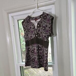North Face Floral Top M NWOT